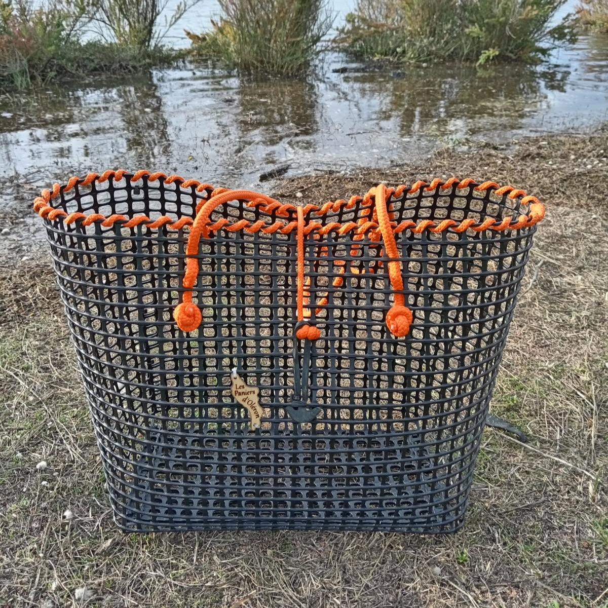 Panier en grosse maille