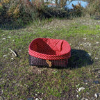 Panière à pain - Petits pois rouges