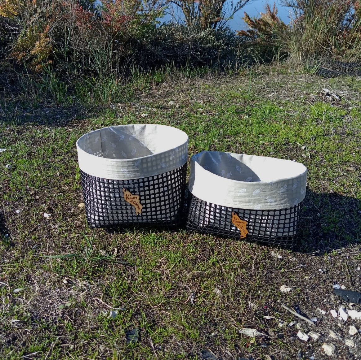 Panière à pain - Poissons beiges