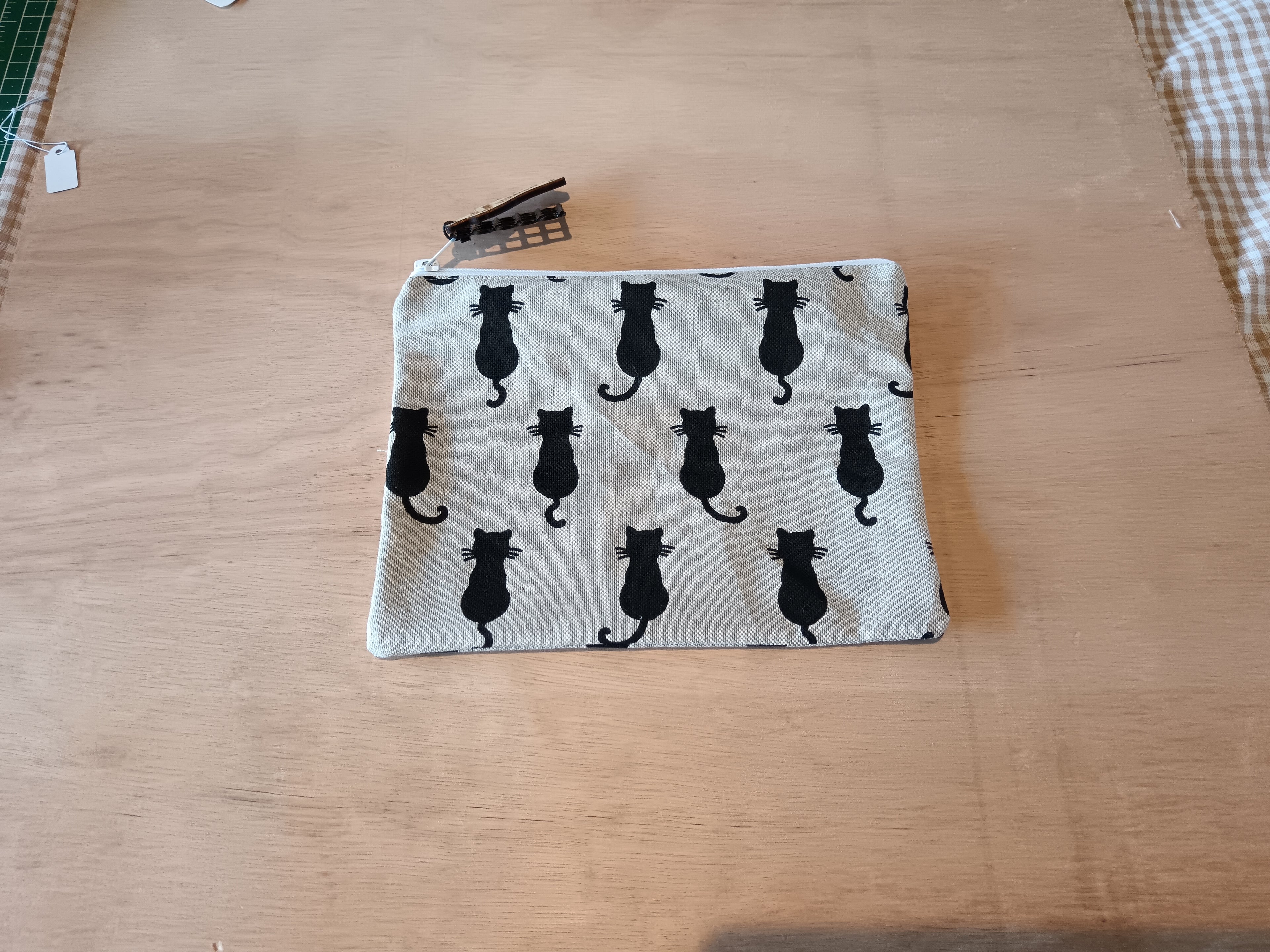 Pochette en tissu – Chats noirs